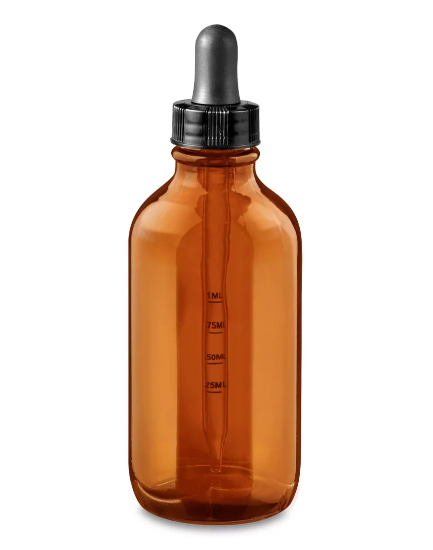 Empty Graduated Glass Dropper Bottle 2oz/4oz