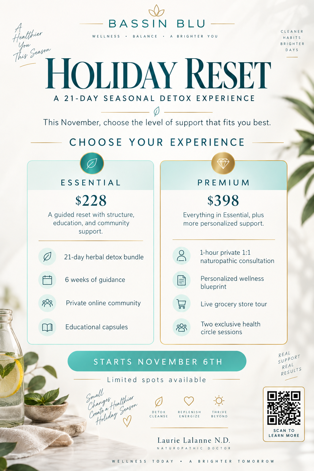 HOLIDAY RESET 21 day Group Detox Bundle
